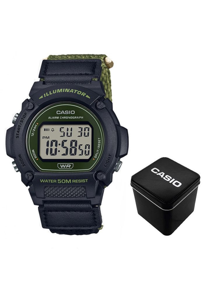 Оригинальные мужские электронные наручные часы Original W-219HB-3A, 24 месяца гарантия! Casio (362916232)