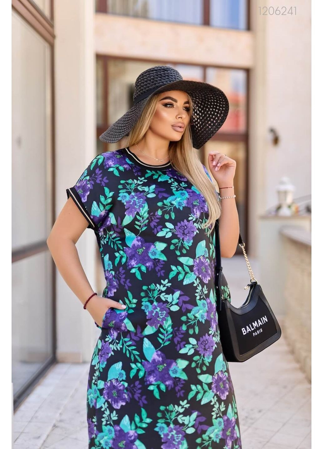 Черное платье морелья (чёрный) 1206241 Peony