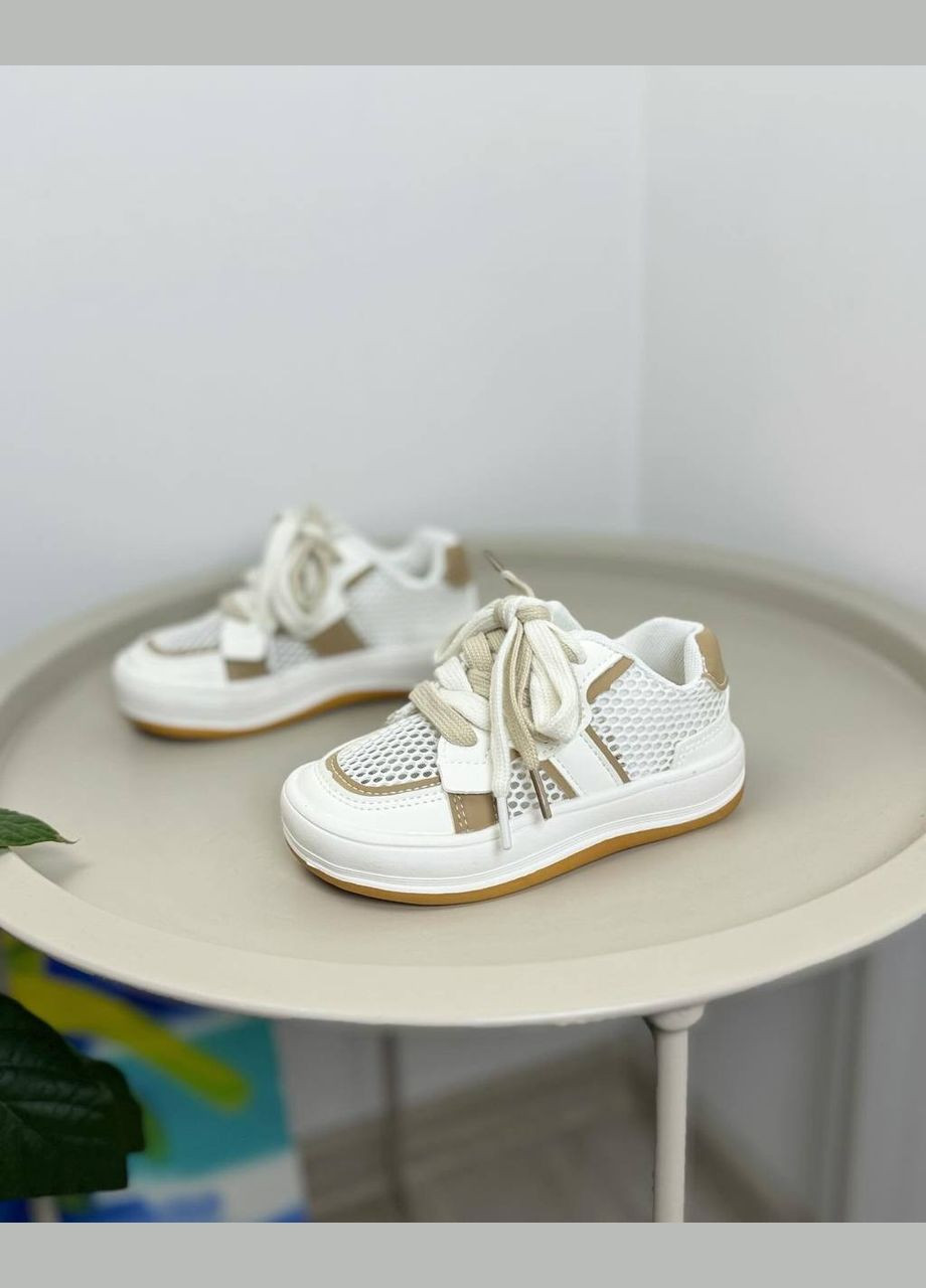 Білі літні дитячі кросівки білі 1327 No Brand