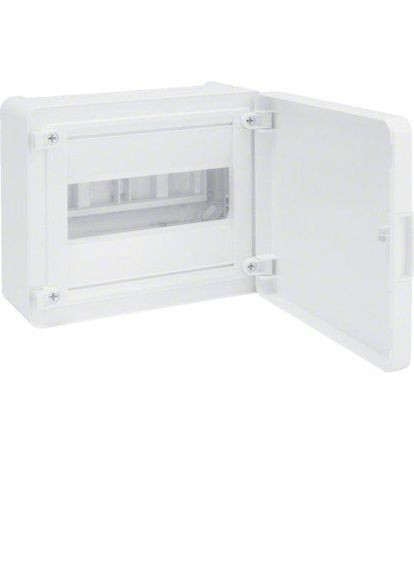 Корпус накладний пластиковий Golf VS108PD непрозорі дверцята Hager (346088781)