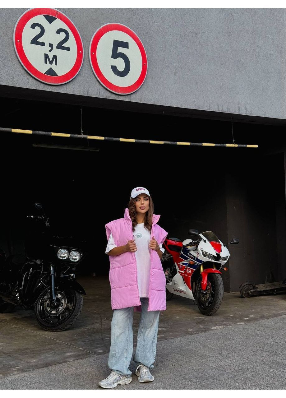 Женская дутая жилетка оверсайз No Brand Б1432-282/2 (369402640)