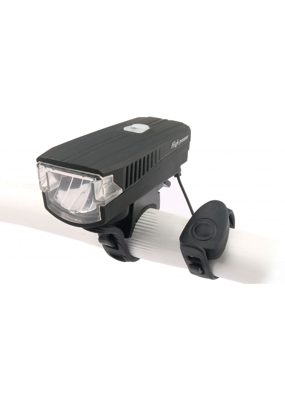 Фонарь передний BC-FL1588 350 лм LED питания Li-on 1200 мАч с эл звонком USB, черный B-Soul (369647920)