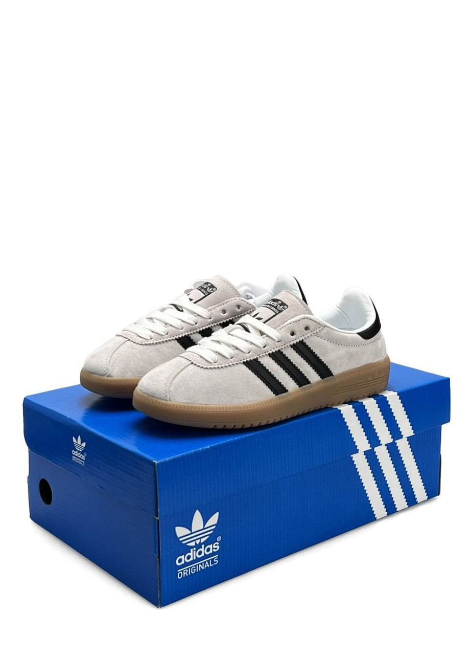 Сірі всесезонні кросівки adidas No Brand Originals Bermuda Light Grey Black