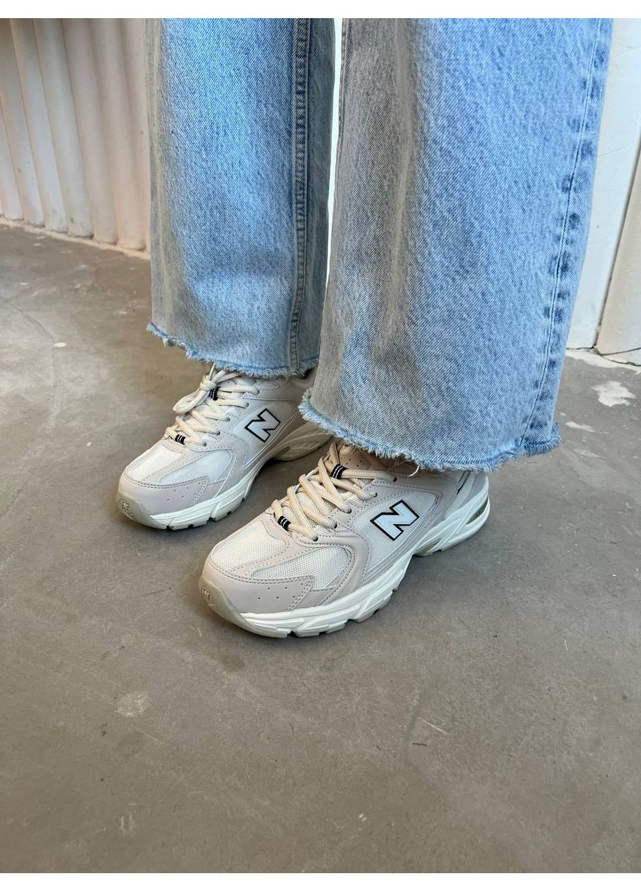 Кроссовки женские New Balance 530 Ivory MR530SH Нью Беланс 530 No Brand белые демисезоны (366195205)