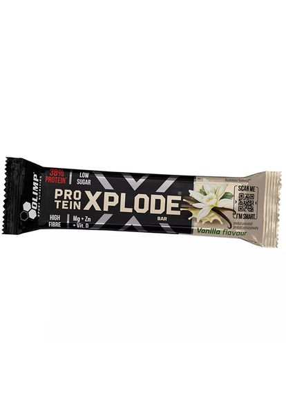 Протеиновый батончик с низким содержанием сахара и витаминами, Protein Xplode Bar, Nutrition 40г Ваниль (14283009) Olimp (322723733)