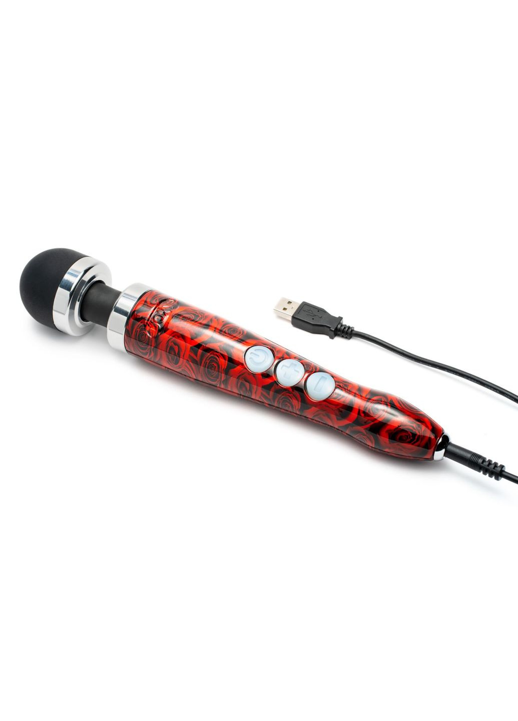 Вибромассажер Die Cast 3R - ROSE PATTERN, очень мощный, перезаряжаемый, металлический корпус - CherryLove Doxy (332209542)