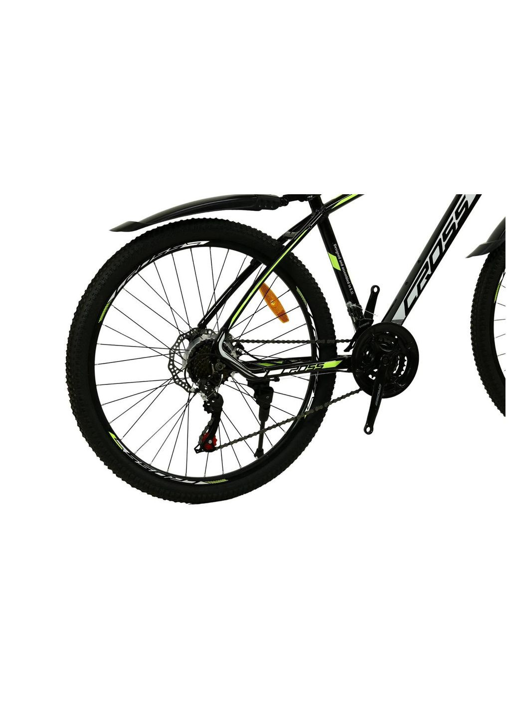 Велосипед Tracker 26" размер М рама 17 2022 Черный-Желтый Cross (369649867)