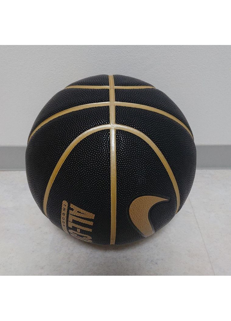 Баскетбольний м'яч All Court (розмір 7, чорно-золотий) N.100.4369.070.07 Nike (369142072)