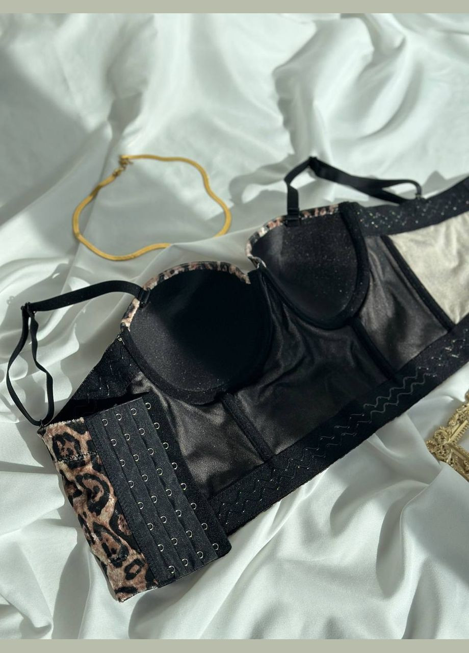 Роскошный леопардовый бюстье No Brand (324646493)