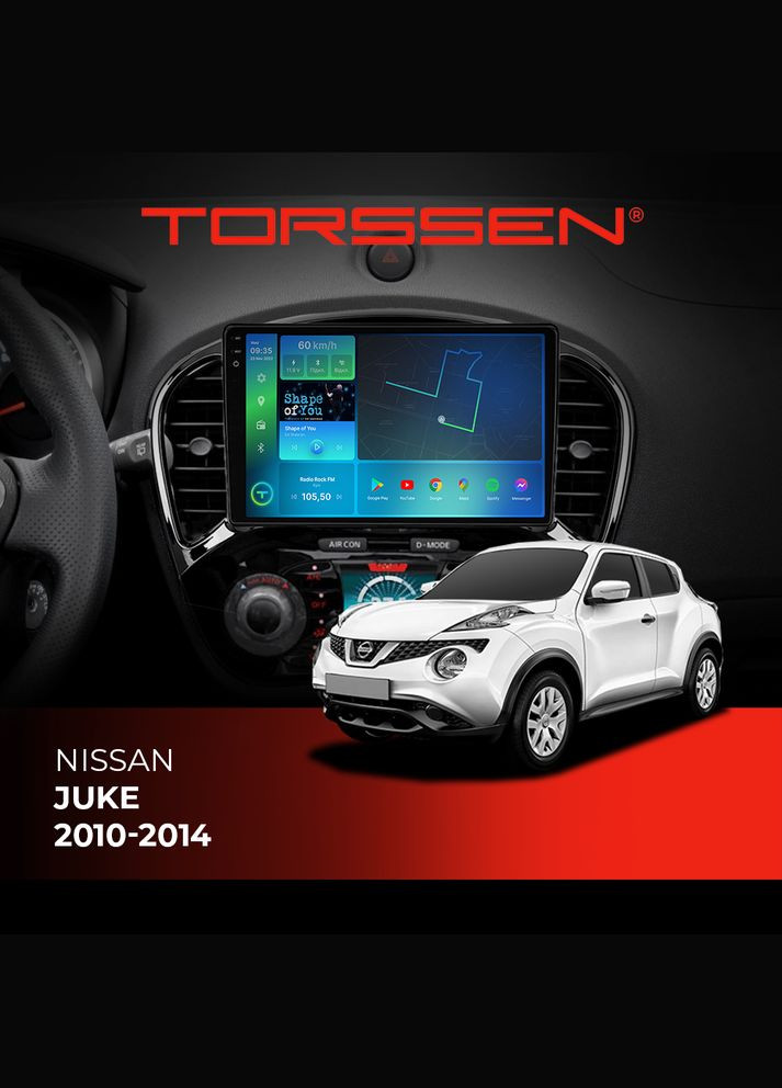 Штатная магнитола 2K Nissan Juke 1014 FL9 4+64Gb 4G Carplay DSP Torssen (307089830)