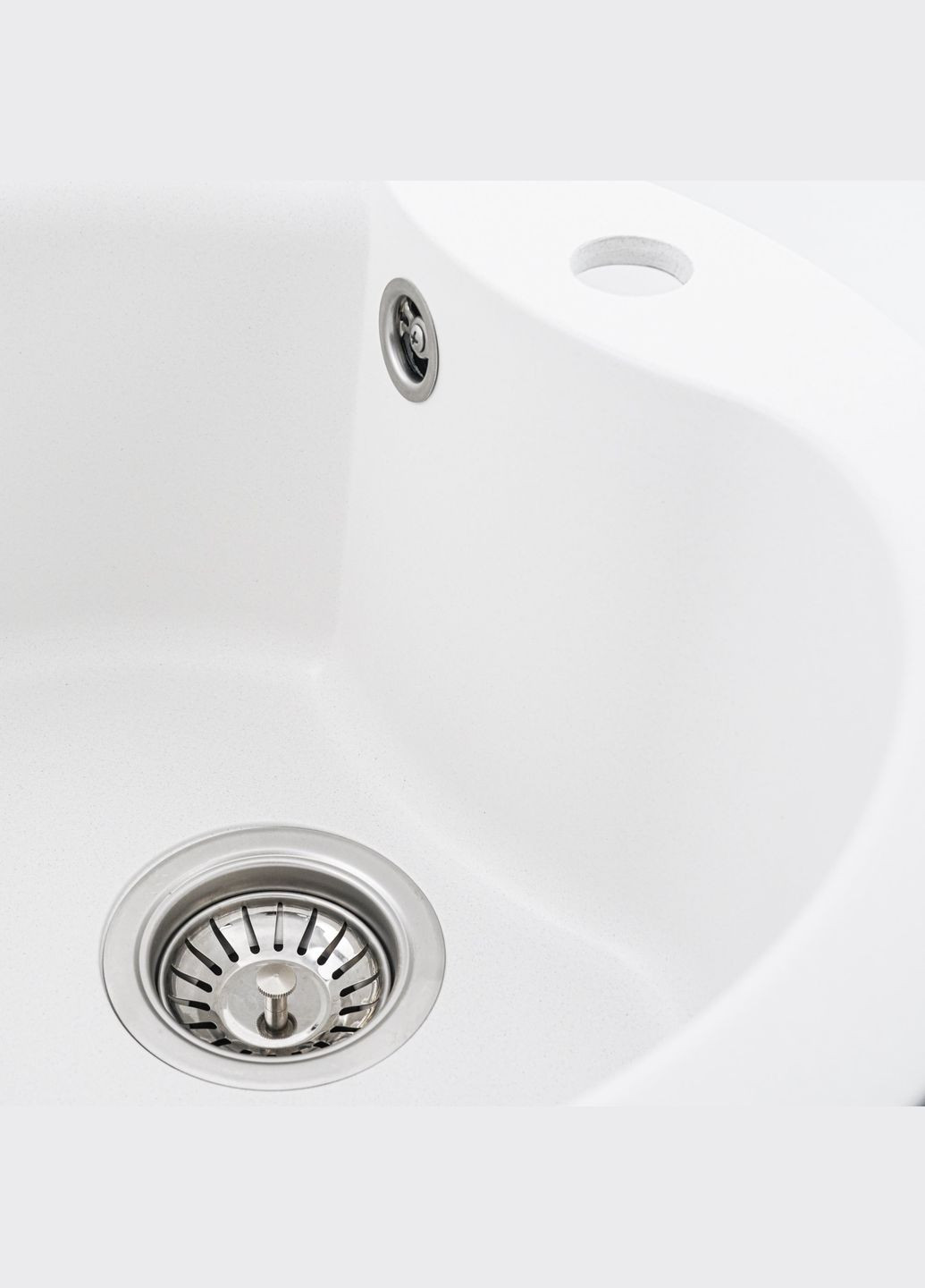 Гранитная мойка для кухни TURAS 480 матовая Белая Valeso (358059734)