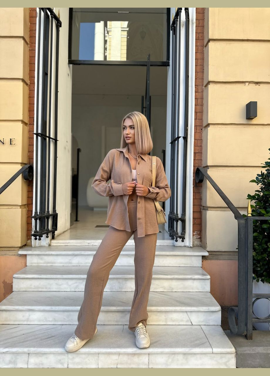 Костюм з мусліну з сорочкою та штанами Adelante (319352624)