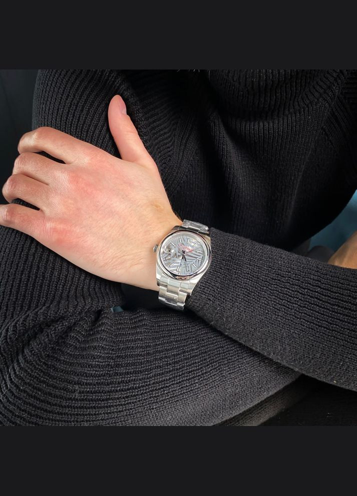 PD-1715 Silver-White механический с автоподзаводом сasual, классический Pagani Design (342323134)