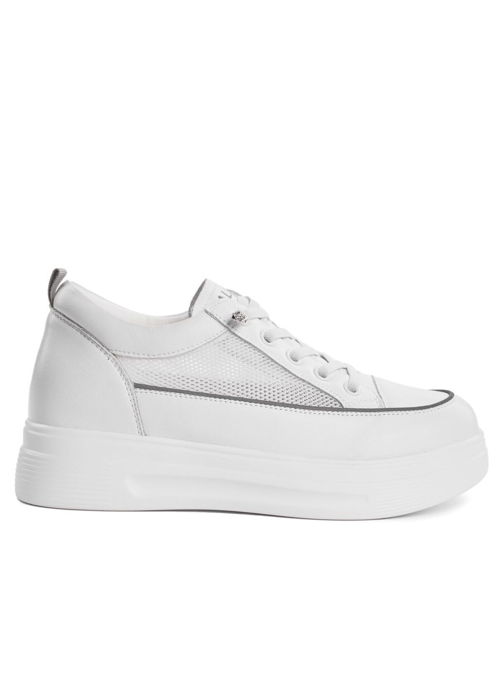 Кроссовки на платформе 4661 ALLSY белые демисезоны (322641039)