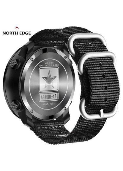 Чоловічий цифровий годинник NORTH EDGE APACHE-46, Військовий армійський спортивний годинник Nord (330132769)