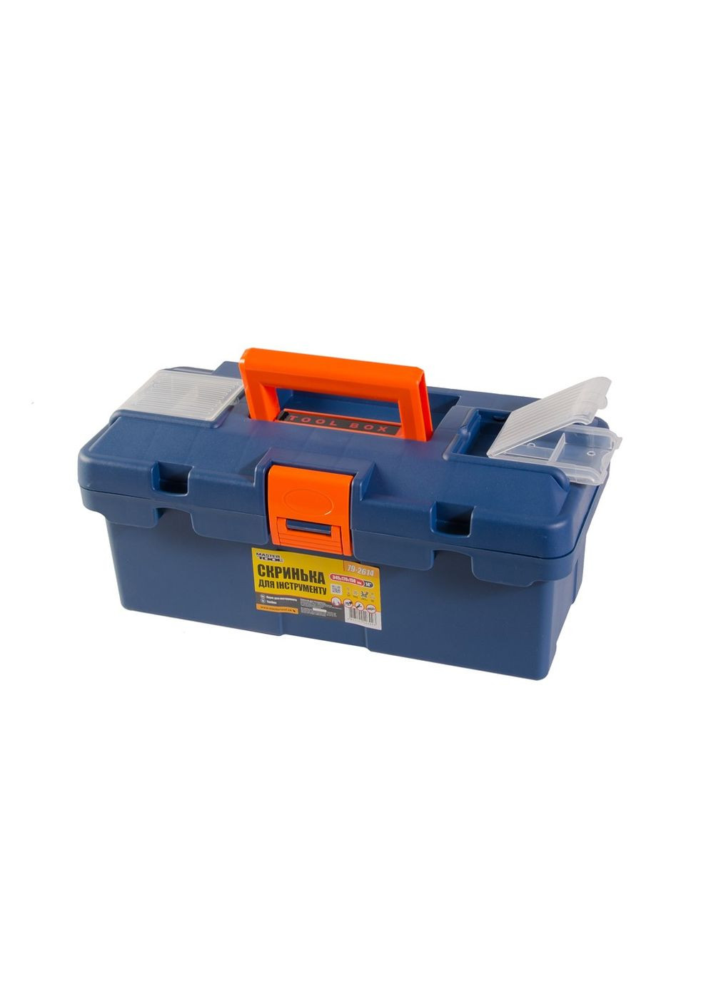 Скриня для інструментів з пластиковими замками органайзери 14" 345х170х150 мм 79-2614 Mastertool (365626649)