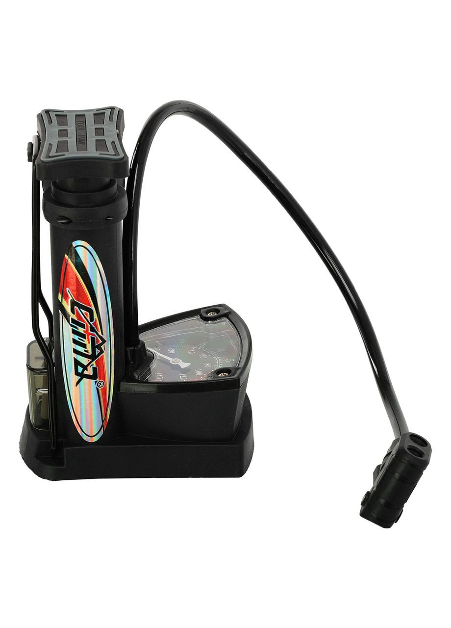 Насос ножний універсальний портативний з манометром 2 циліндри FB-8698 (алюміній, пластик, l-17см) SP-Sport (361438542)