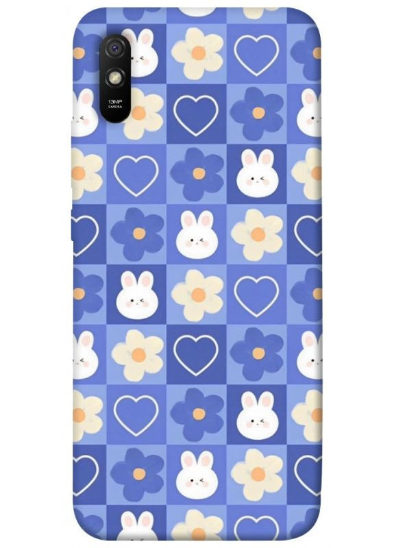 Чехол с принтом для Xiaomi Redmi 9A / для Ксяоми, сяоми, ксиоми редми 9А Кролики-цветочки No Brand (338611453)