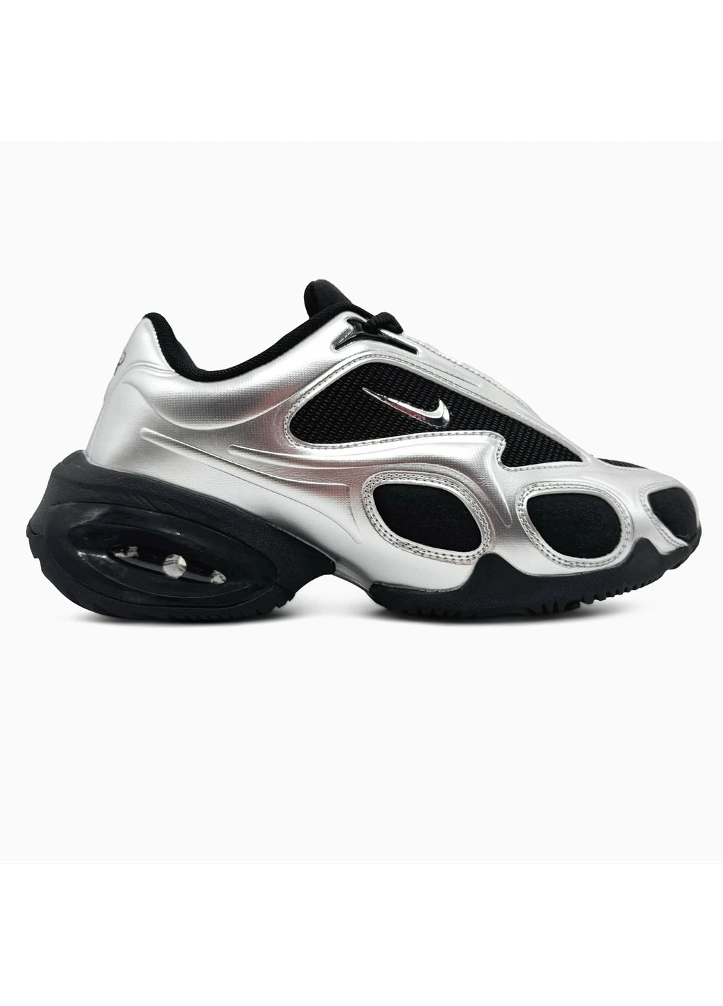 КРОССОВКИ ЖЕНСКИЕ NIKE AIR MAX MUSE METALLIC SILVER/BLACK НАЙК АИР МАКС ЧЕРНЫЕ No Brand чёрные демисезоны (391949728)