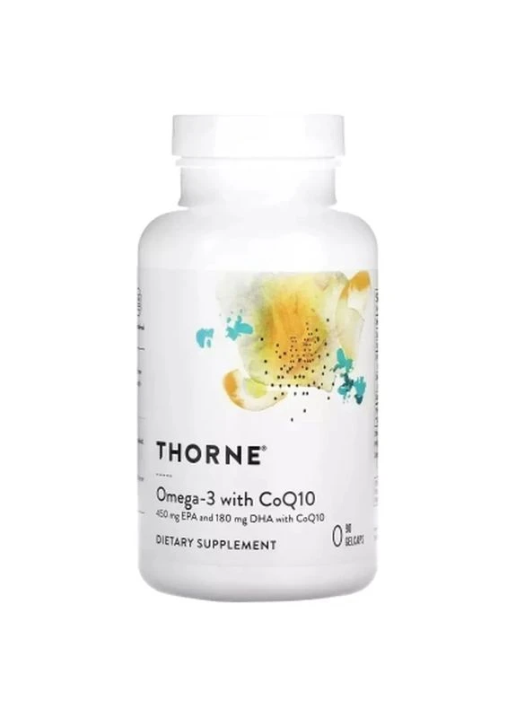 Витамин Омега-3 с коэнзимом Q10, Omega-3 with CoQ10, 90 гелевых капсул (THR-61603) Thorne Research (399297448)