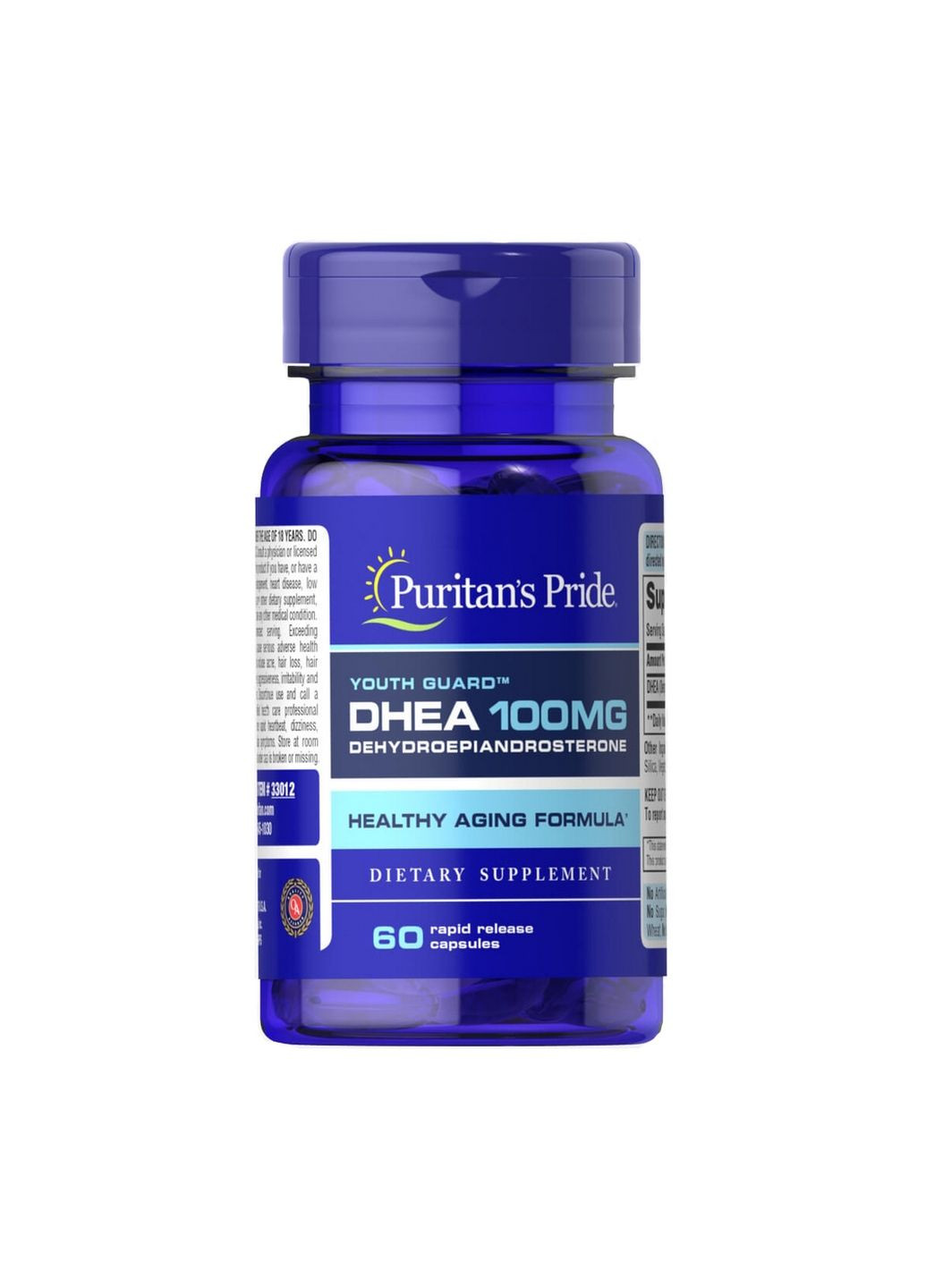 Стимулятор тестостерону DHEA 100 mg, 60 капсул Puritans Pride (293481820)