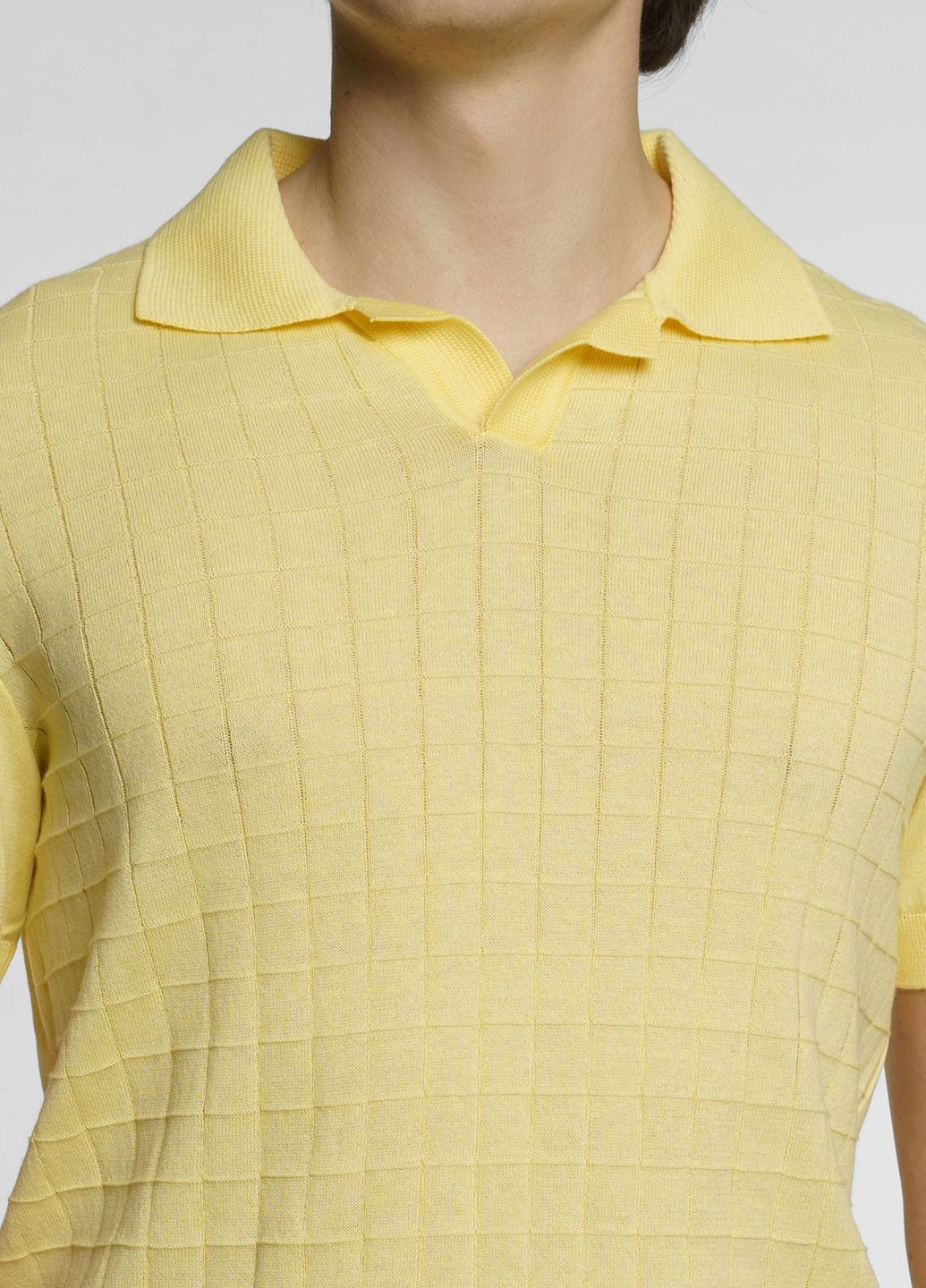 Желтая футболка-поло мужское жёлтое для мужчин Arber