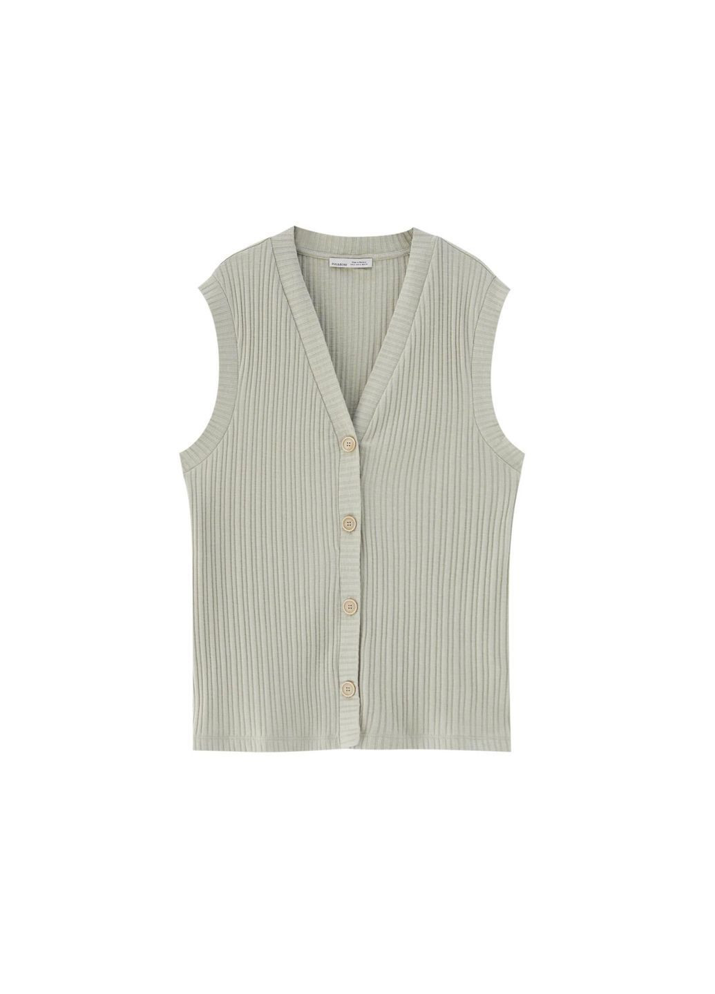 Жилетка,мятный, Pull & Bear (366037376)