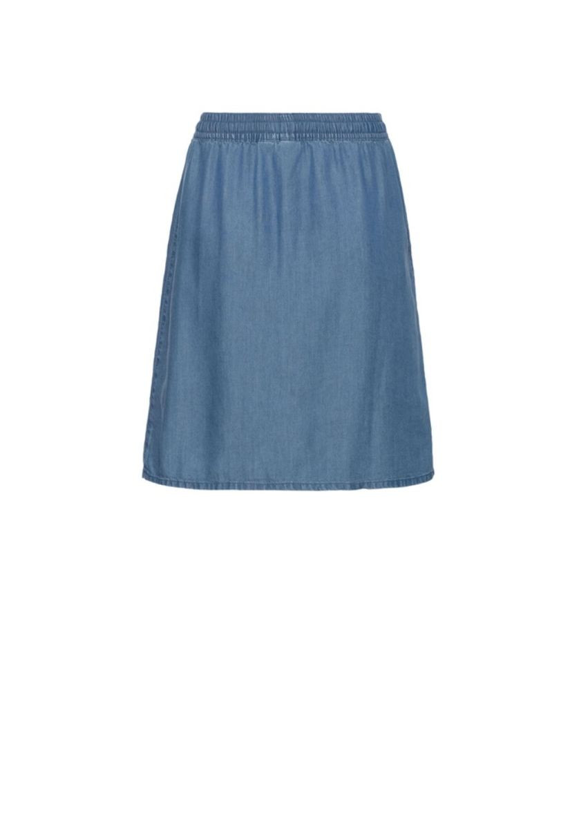 Голубая повседневный, джинсовая однотонная юбка Esmara