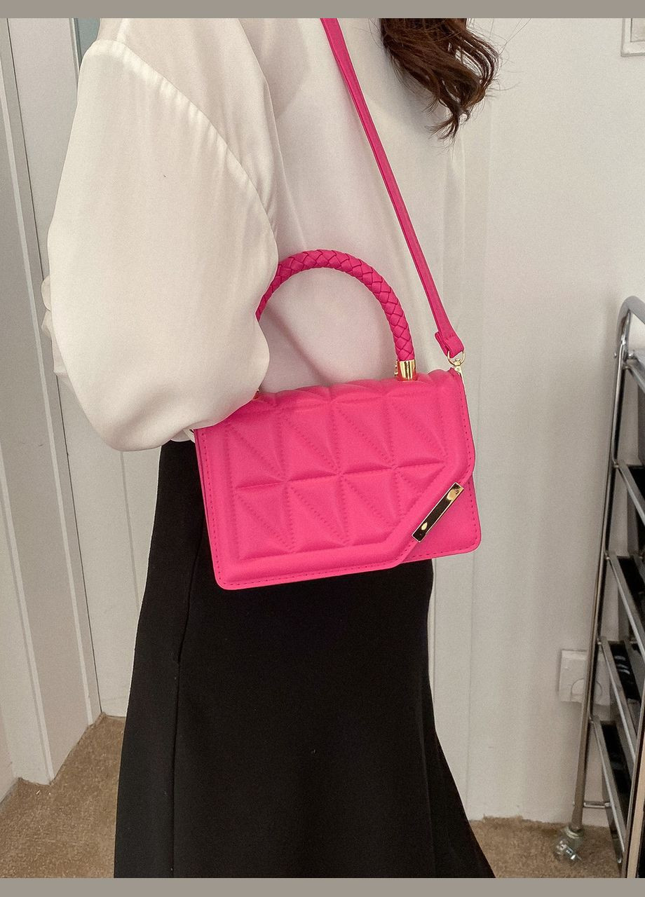 Жіноча сумка 8032 крос-боді рожева No Brand (303322999)