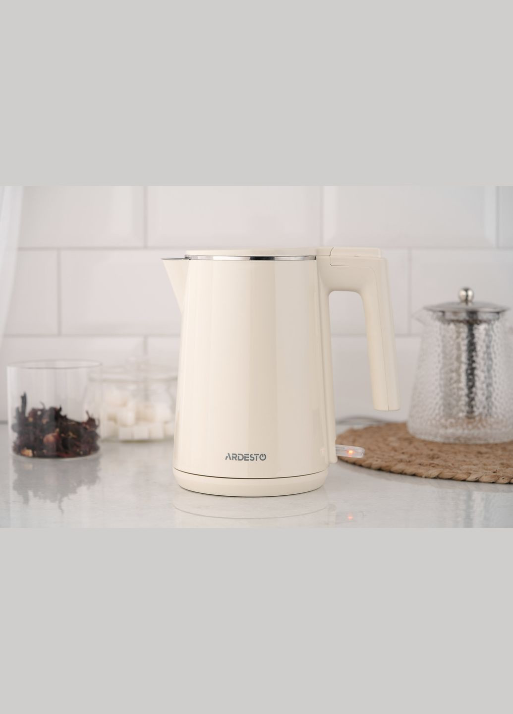 Електрочайник EKL-F1BG, 1л, подвійні стінки, STRIX, Ardesto (314748504)