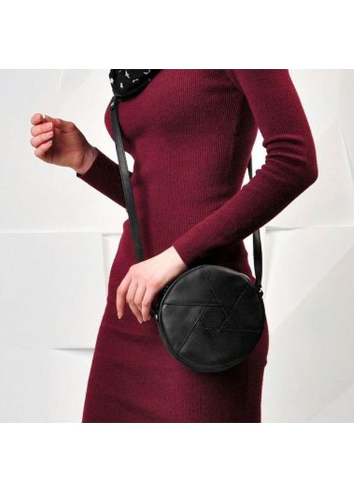 Жіноча шкіряна сумка Бон-Бон чорна Crazy Horse BlankNote кросс-боди (348359293)