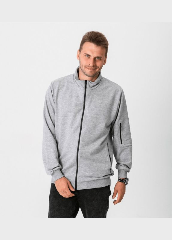 Кофта с молнией без капюшона больших размеров Hector (306614700)