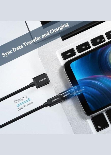 Переходник даптер US157 USB Type-C to Micro USB Black (30391) Ugreen (300523769)