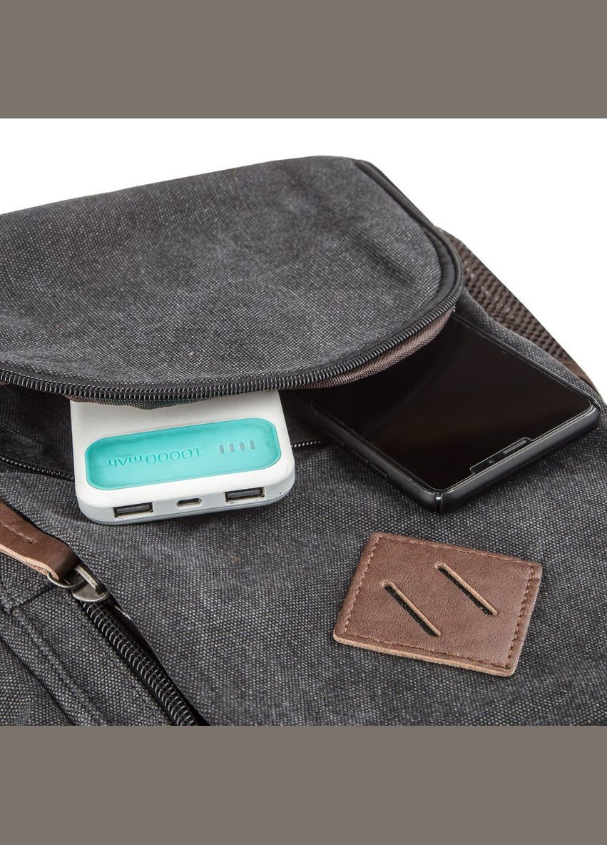 Рюкзак мужской для ноутбука 20074 Черный Vintage (302257634)