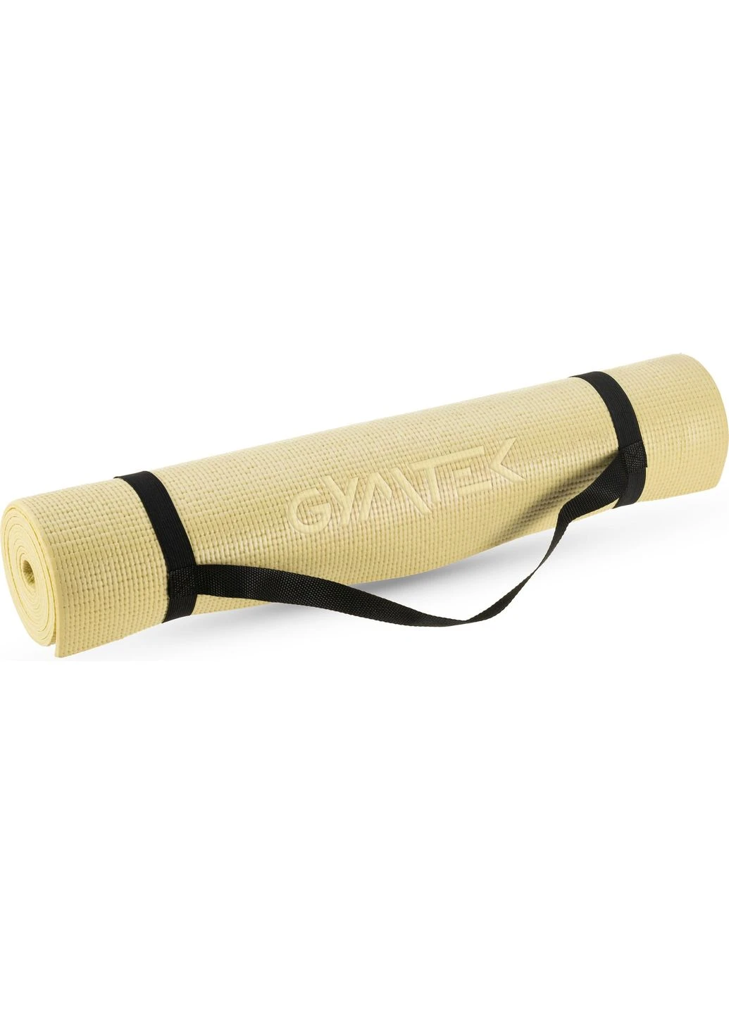 Коврик (мат) для фитнеса и йоги Gymtek 0,5см желтый Queenfit (361951428)