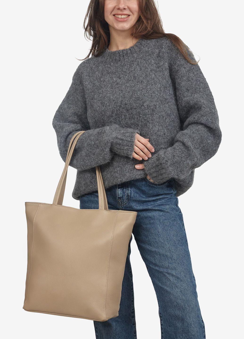Сумка женская кожаная шоппер большая Shopper Regina Notte (280199234)