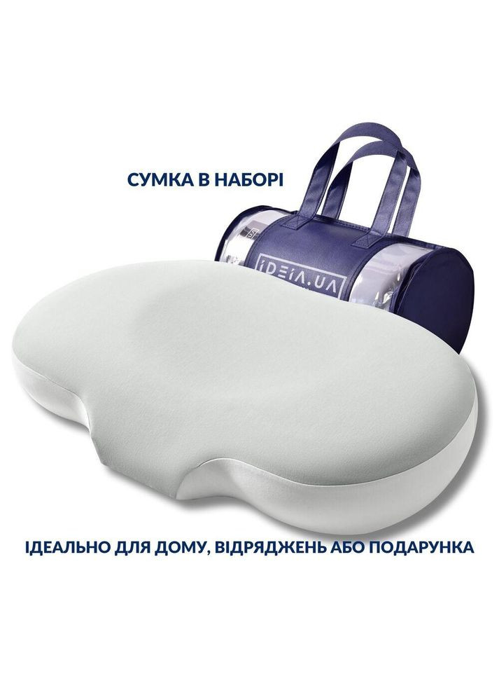Подушка ортопедична CloudTherapy 65х40х10 см анатомічна з ефектом пам'яті для сну на боці, спині IDEIA (364122427)