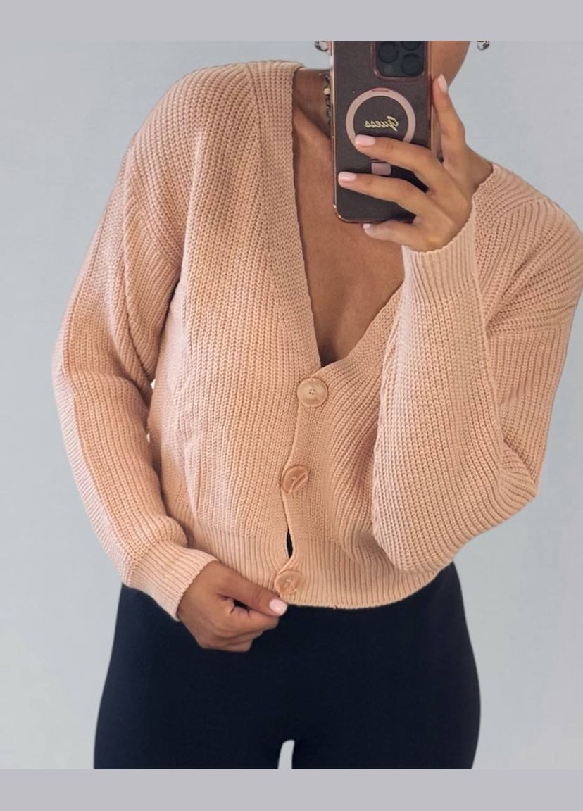 Розовый кардиган No Brand