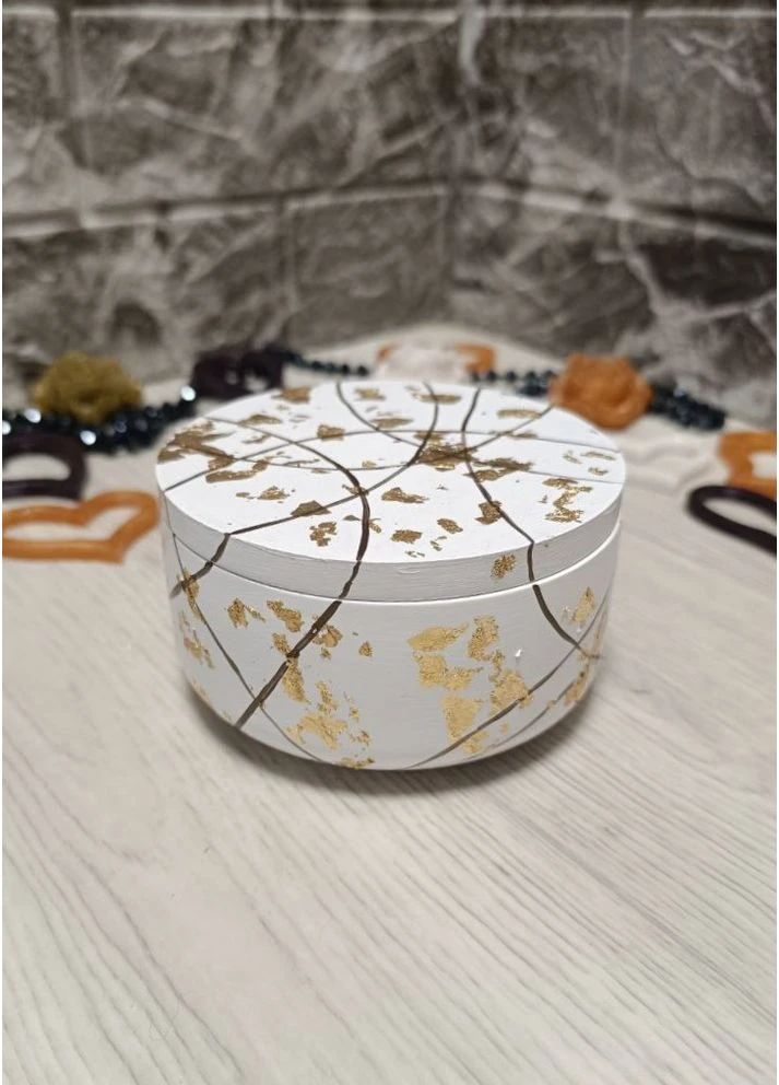 Шкатулка большая гладкая из гипса Hand Made (365246538)