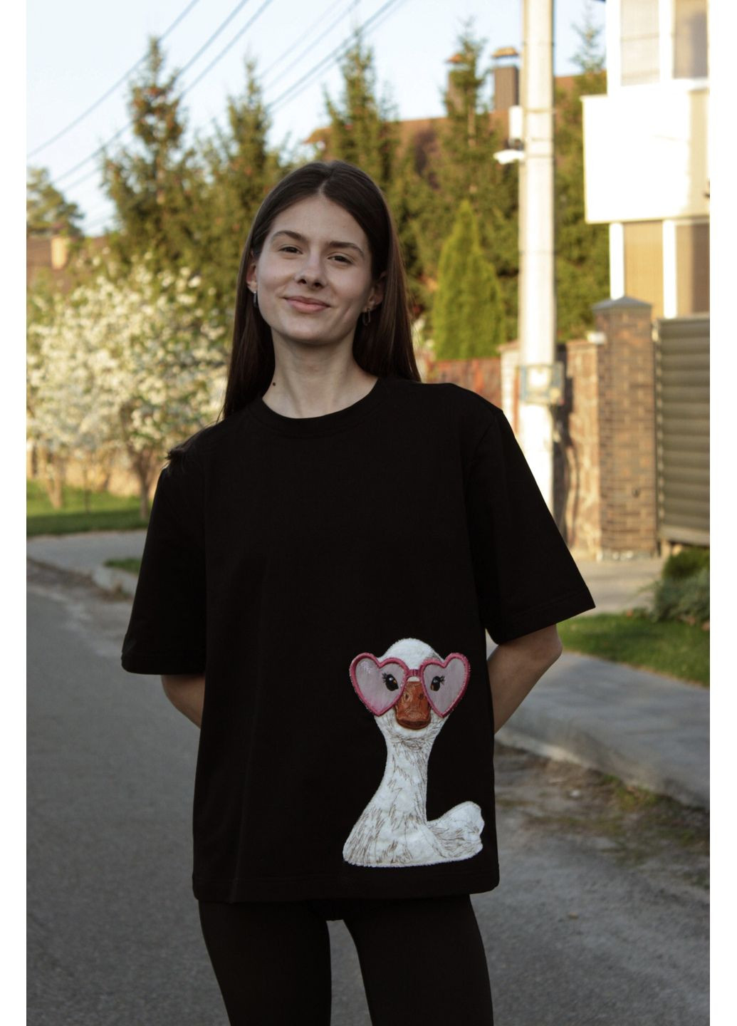 Футболка унисекс с вышивкой "goose chick" Gridzhuk.brand (331650964)