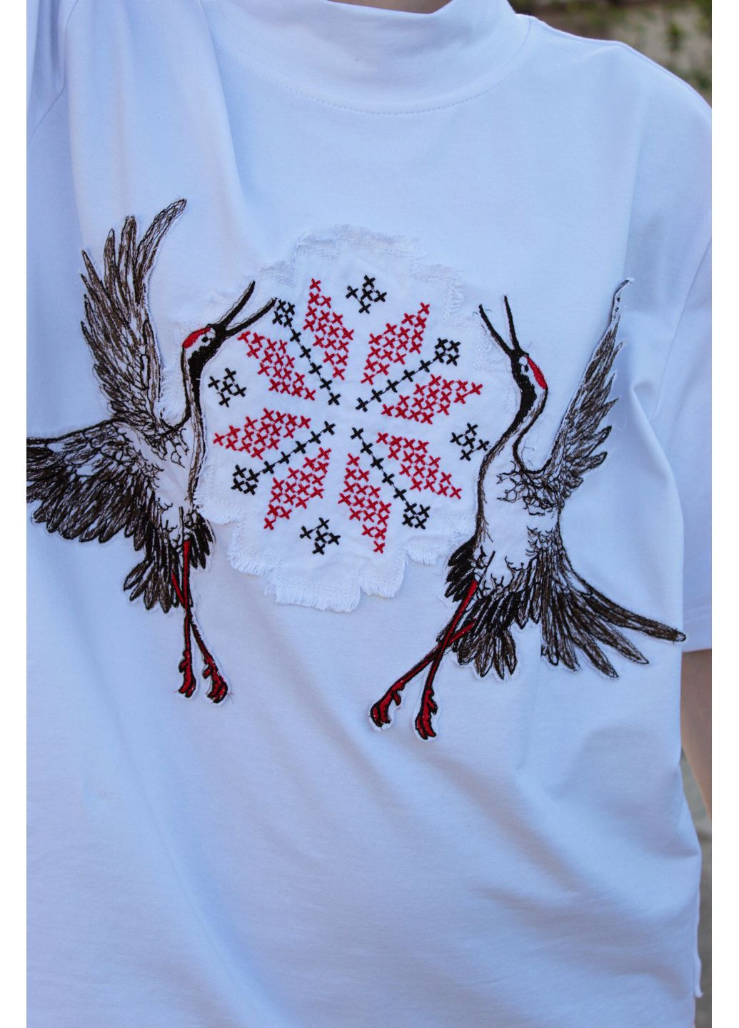 Футболка унисекс с вышивкой "Аисты" Gridzhuk.brand (330982668)