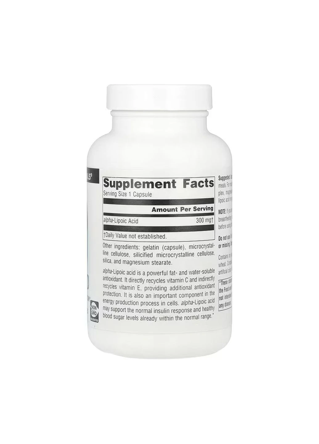 Альфа-ліпоєва кислота для антиоксидантного захисту, Alpha Lipoic Acid 300 mg - 120 caps Source Naturals (364201548)