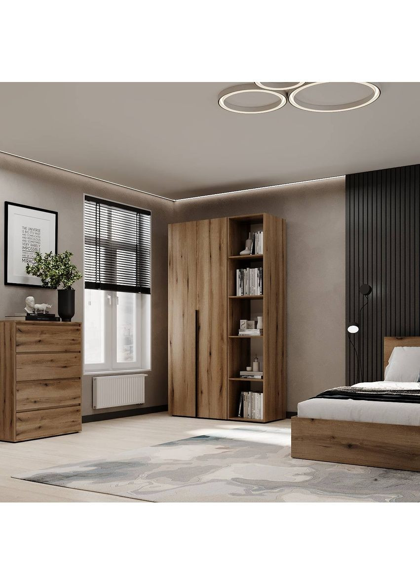 Шкаф распашной комбинированный №11 Light 1200x500x2200 Дуб Эвок (LTK01110000000) Art In Head (342323494)