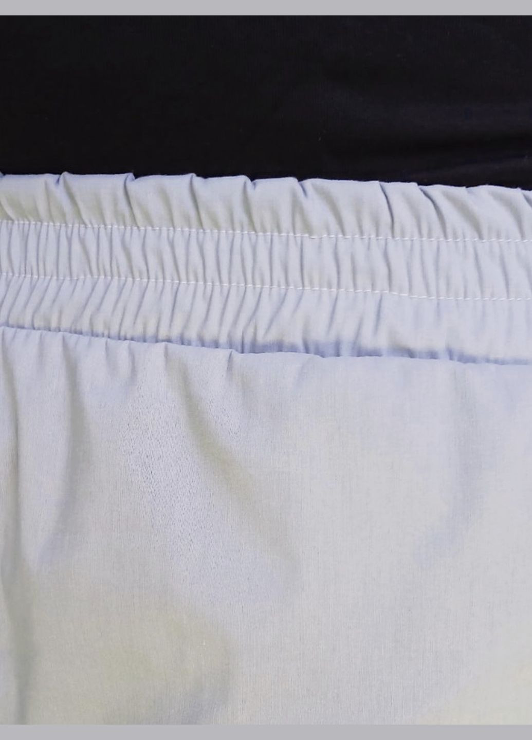 Шорти літні пляжні для однотонних жінок без підклади з тканини бенгалін, по талії на гумці з кишенями, колір сірий No Brand (348108342)