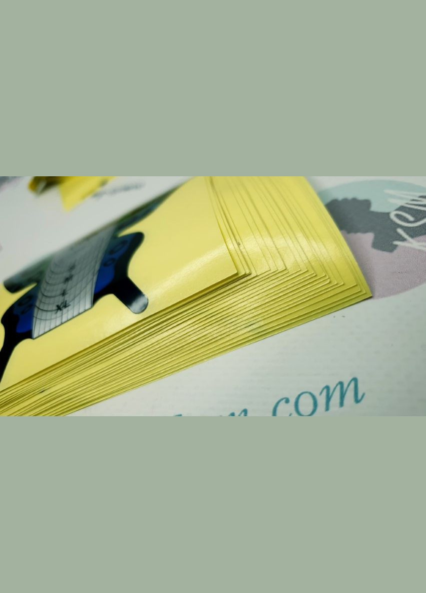 Формы для наращивания ногтей 200 шт, профессиональные, клейкая основа, чёткая разметка No Brand (299484767)