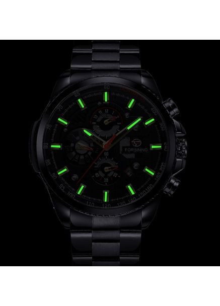 Наручний годинник чоловічий Finance Чорний (2260) Forsining (363318782)