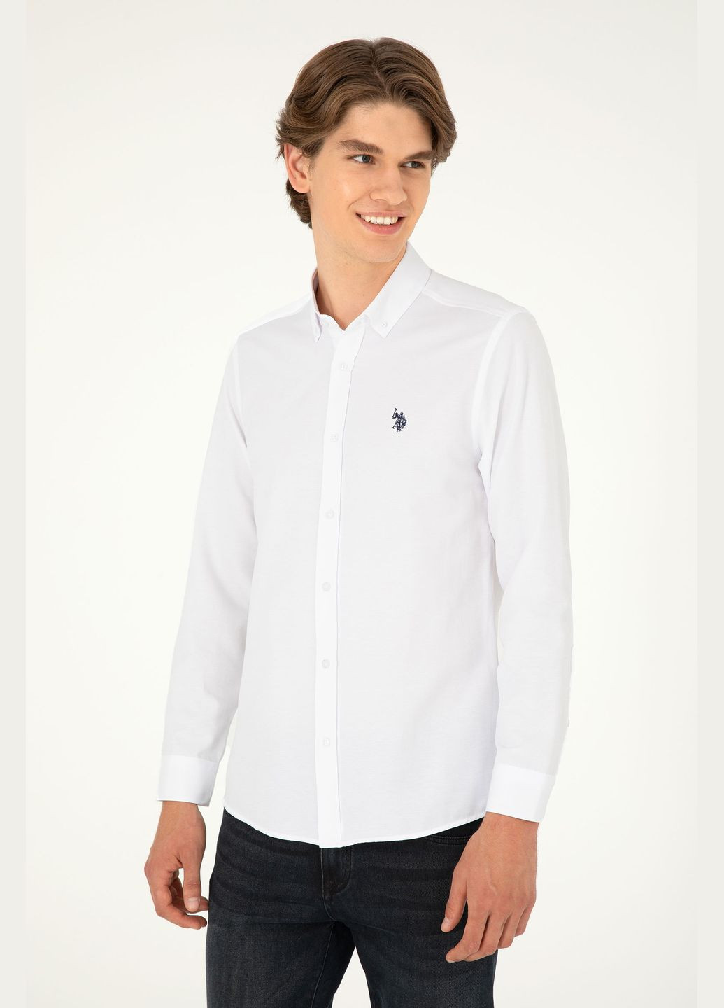 Белая рубашка U.S. Polo Assn.