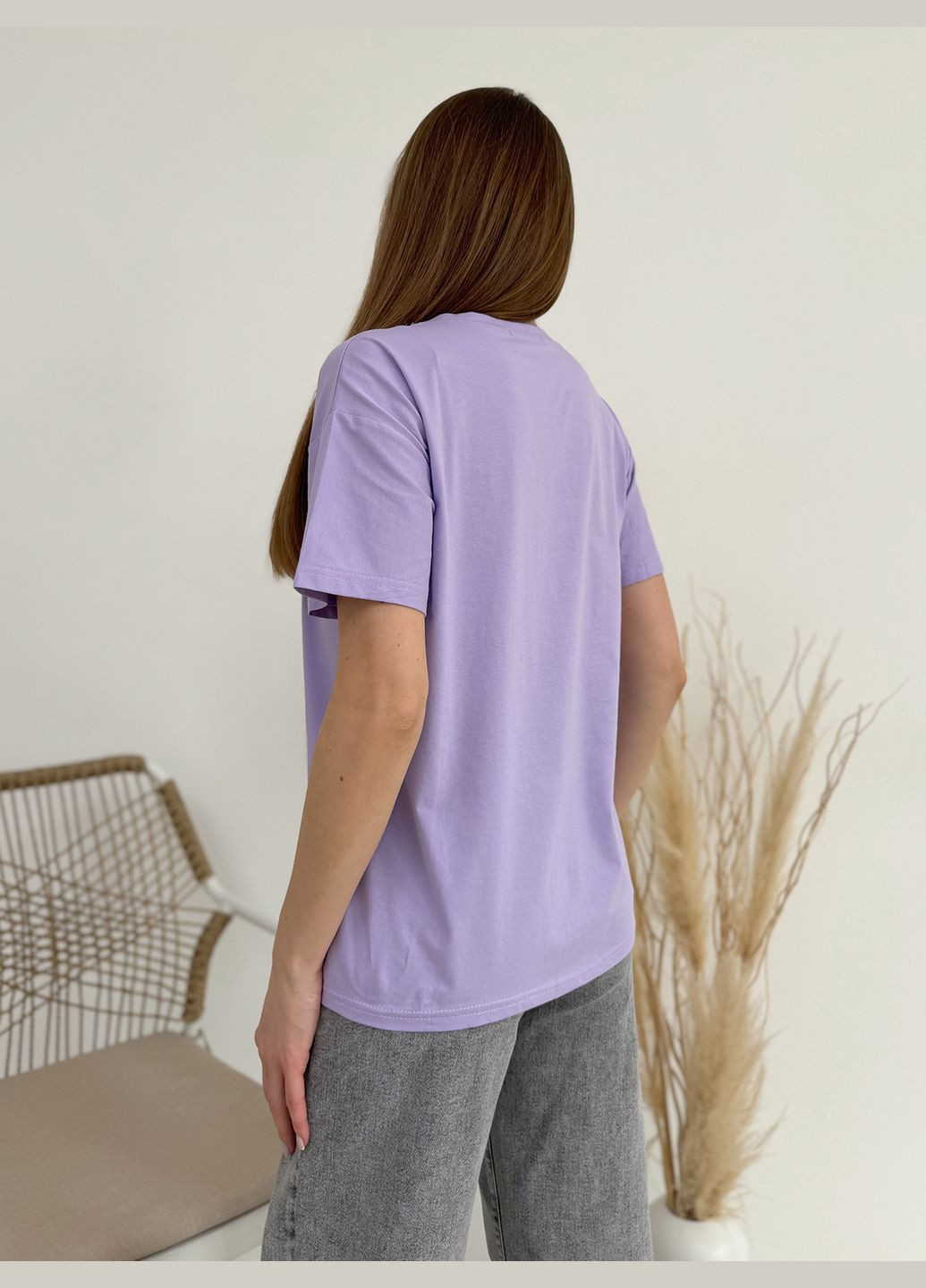 Сиреневая летняя футболки Magnet WN20-606