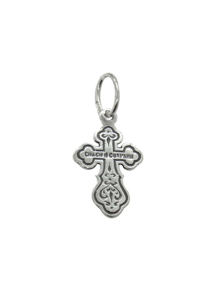 Срібний християнський підвіс "Хрестик маленький 2" No Brand (350667298)