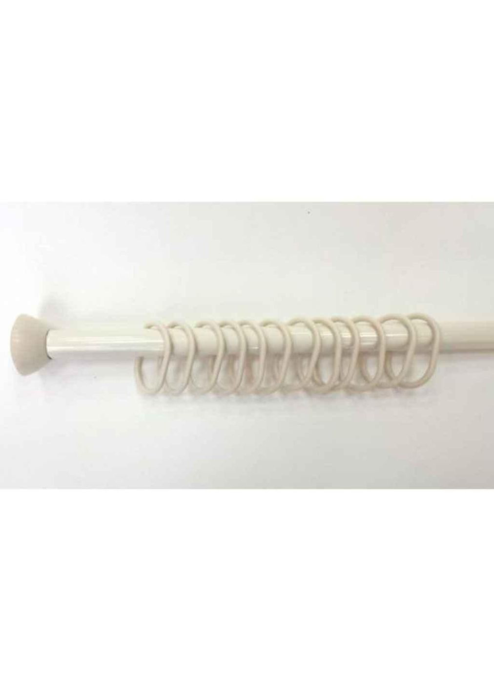 Карниз для ванної (), білий с кільцямі 115220 см ТМ Prima Nova (300290716)